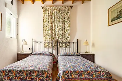 Cama o camas de una habitación en Lavanda, Finca del Alamo