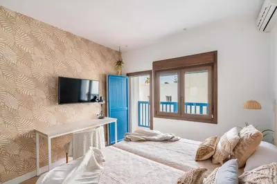 Cama o camas de una habitación en BF Rooms Carboneras