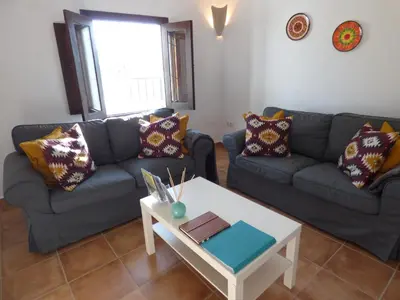 Zona de estar de Cave Holidays Andalucia