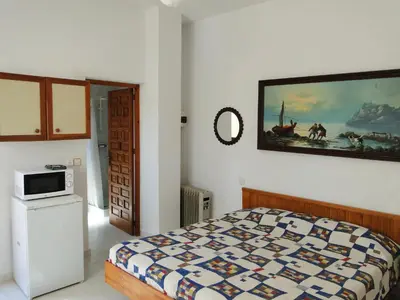 Cama o camas de una habitación en Los Geraneos
