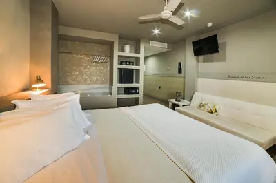 Cama o camas de una habitación en Hotel MC San José