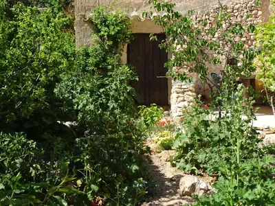 Jardín al aire libre en Cortijo Romero
