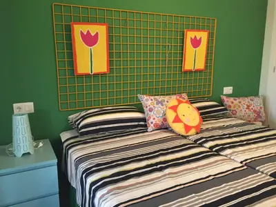 Cama o camas de una habitación en Apartamento Rivas