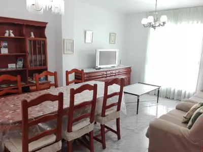 Una televisión o centro de entretenimiento en Casa Paqui