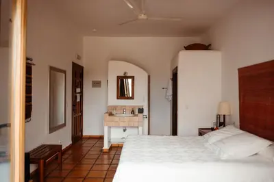 Cama o camas de una habitación en Cortijo Los Malenos
