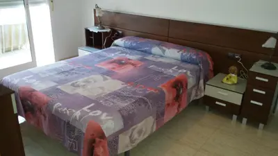 Cama o camas de una habitación en Vistarreal de Calarreona