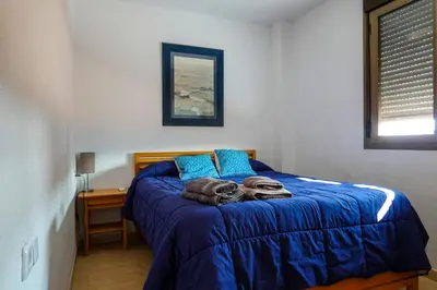 Cama o camas de una habitación en Atico Alhamilla
