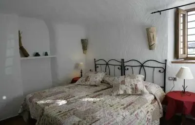 Cama o camas de una habitación en Casas Cueva el Mirador de Orce