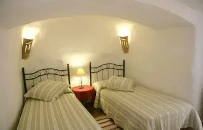 Cama o camas de una habitación en Casas Cueva el Mirador de Orce
