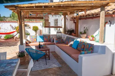 Zona de estar de B&B Casa Luna Vélez Blanco