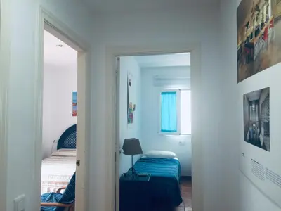 Cama o camas de una habitación en Arto Blanco