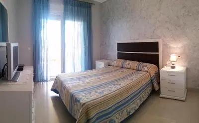 Cama o camas de una habitación en Apartamento Villa Romana