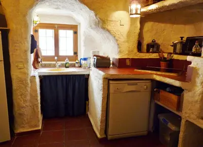 Una cocina o zona de cocina en Casa Cueva Guadix
