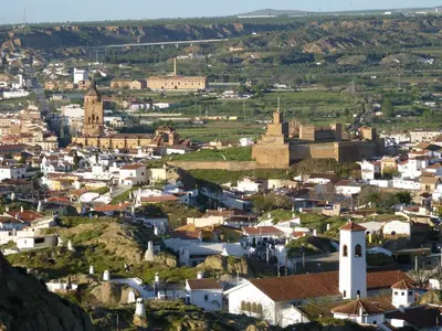 Vista general de Guadix o vista desde la casa o chalet