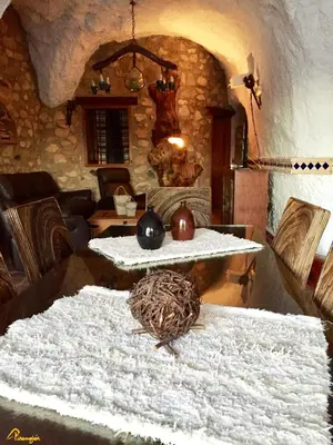 Zona de estar de Alojamientos Cuevas Pinomojon
