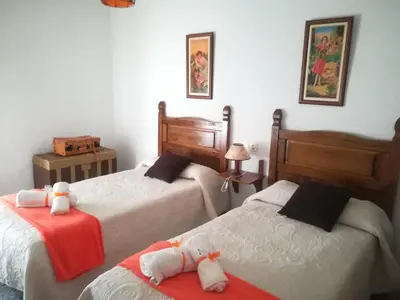 Cama o camas de una habitación en Cueva El Murallon Benamaurel