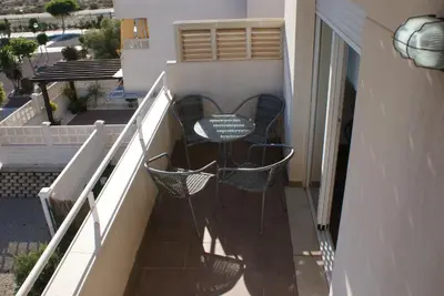 Un balcón o terraza de Golf y playa junto al Cabo de Gata