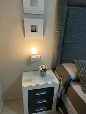 Cama o camas de una habitación en Apartamento Nautilus Beach