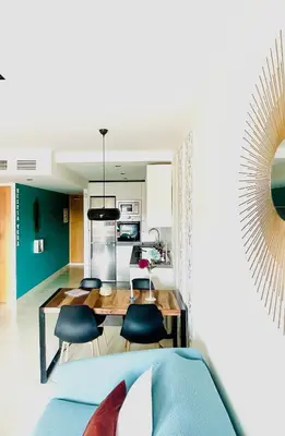 Una cocina o zona de cocina en Hestía Vera Mar Tu hogar de playa lejos de casa