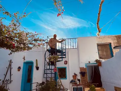 Un balcón o terraza de La Casa del Cine en Níjar