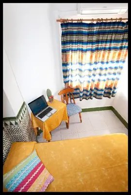 Zona de estar de Hostal Estación