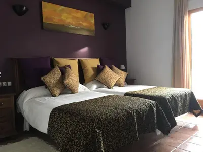 Cama o camas de una habitación en Hotel Galera
