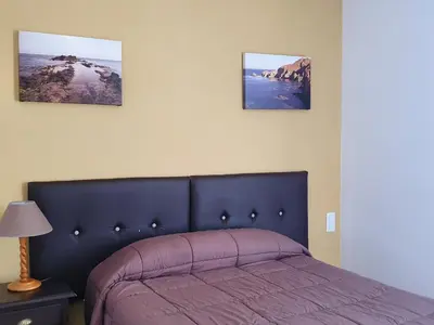 Cama o camas de una habitación en Hostal Rural Alba