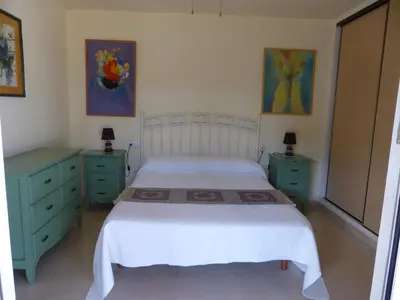 Cama o camas de una habitación en Cortijillo Violeta