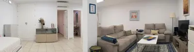 Zona de estar de Villa La Caleta