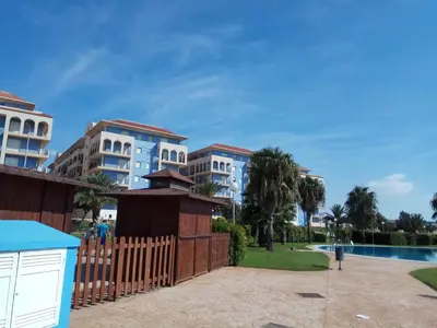 Piscina en o cerca de Apartamento Almerimar primera linea de playa