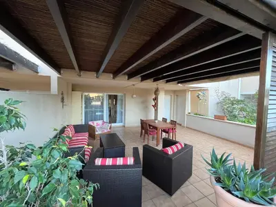 Zona de estar de Apartamentos Arcos Calabardina