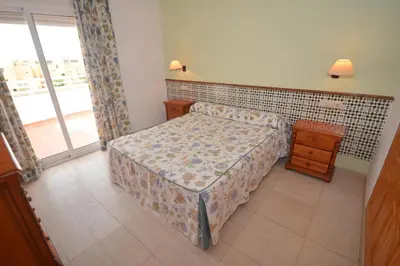 Cama o camas de una habitación en Apartamentos Mexico