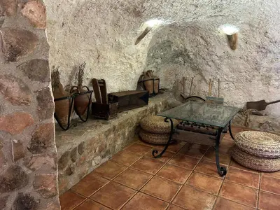 Zona de estar de La Cueva