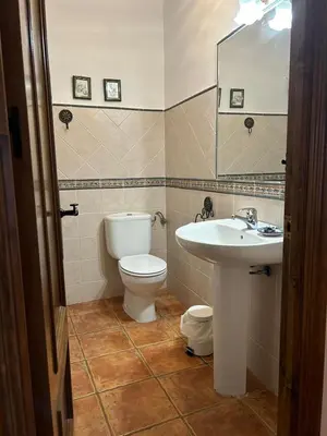 Un baño de La Cueva