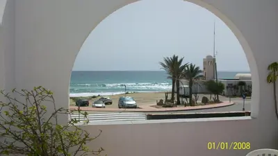 Vista general del mar o vista desde el hostal o pensión