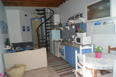 Una cocina o zona de cocina en la casa de Isabel