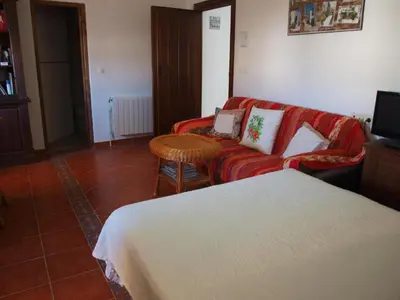 Zona de estar de El Huerto de Lobras