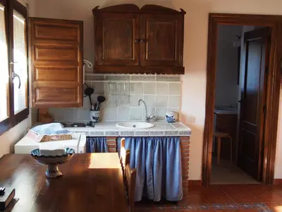 Una cocina o zona de cocina en El Huerto de Lobras