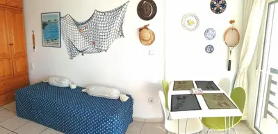 Zona de estar de Estudio Frente Al Mar