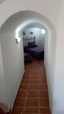 Cama o camas de una habitación en Cueva El Jaraiz