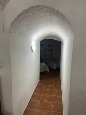 Cama o camas de una habitación en Cueva El Jaraiz