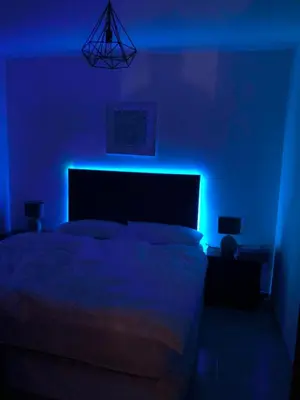 Cama o camas de una habitación en villa cinco palmas