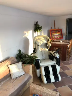 Zona de estar de villa cinco palmas