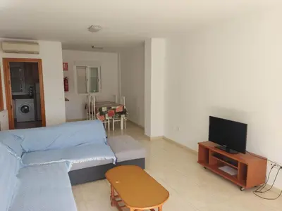 Una televisión o centro de entretenimiento en Villas Montemar