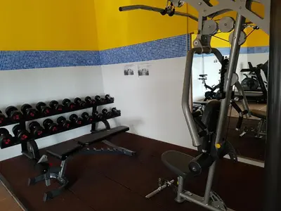 Gimnasio o instalaciones de fitness de Vera Rental Thalassa II