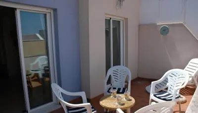 Zona de estar de One-bedroom flat 200m from the beach