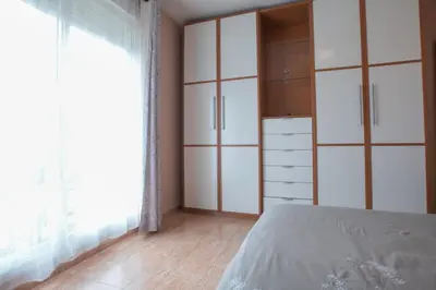 Cama o camas de una habitación en Penthouse Apartment in Almerimar with underground parking Free WIFI