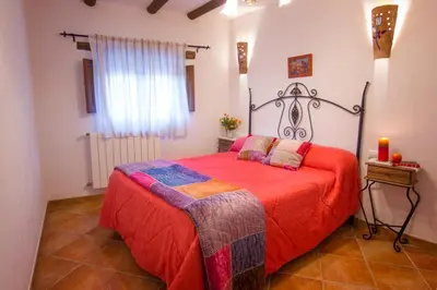 Cama o camas de una habitación en Reul Alto Cortijos Rurales
