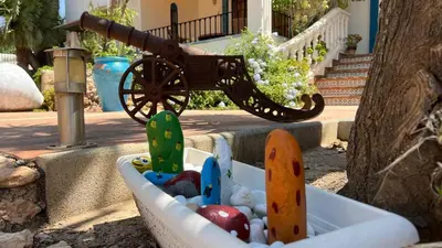 Plano de Casita Las Eras en Villa de Nijar con piscina
