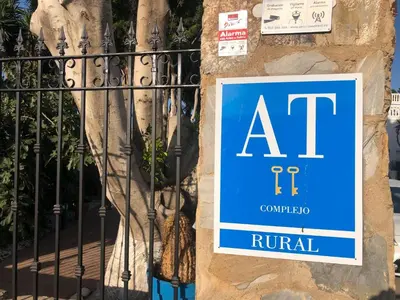 Certificado, premio, señal o documento que está expuesto en Casita Cerrillo en Villa de Nijar con piscina